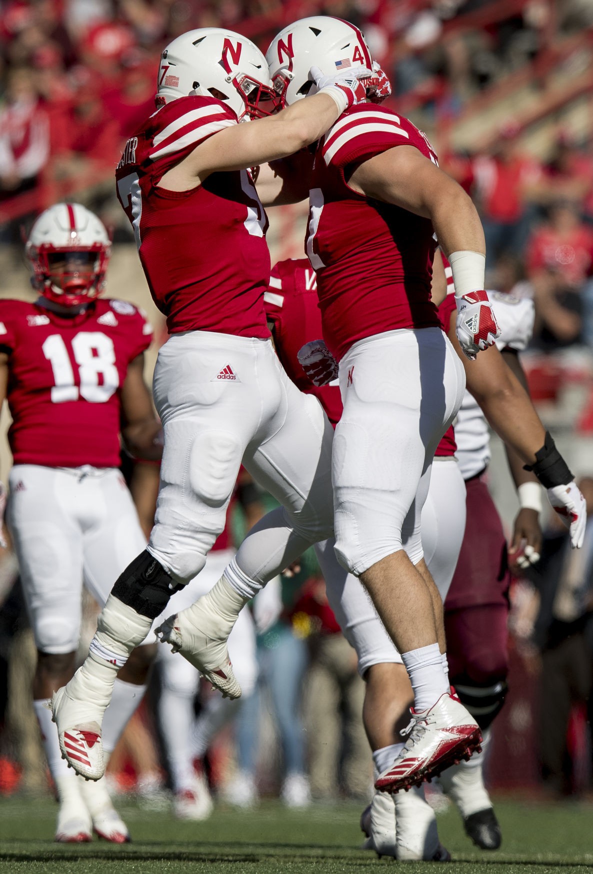 Jarzynka, a walkon from Loup City, fulfills a dream with sack in Memorial Stadium