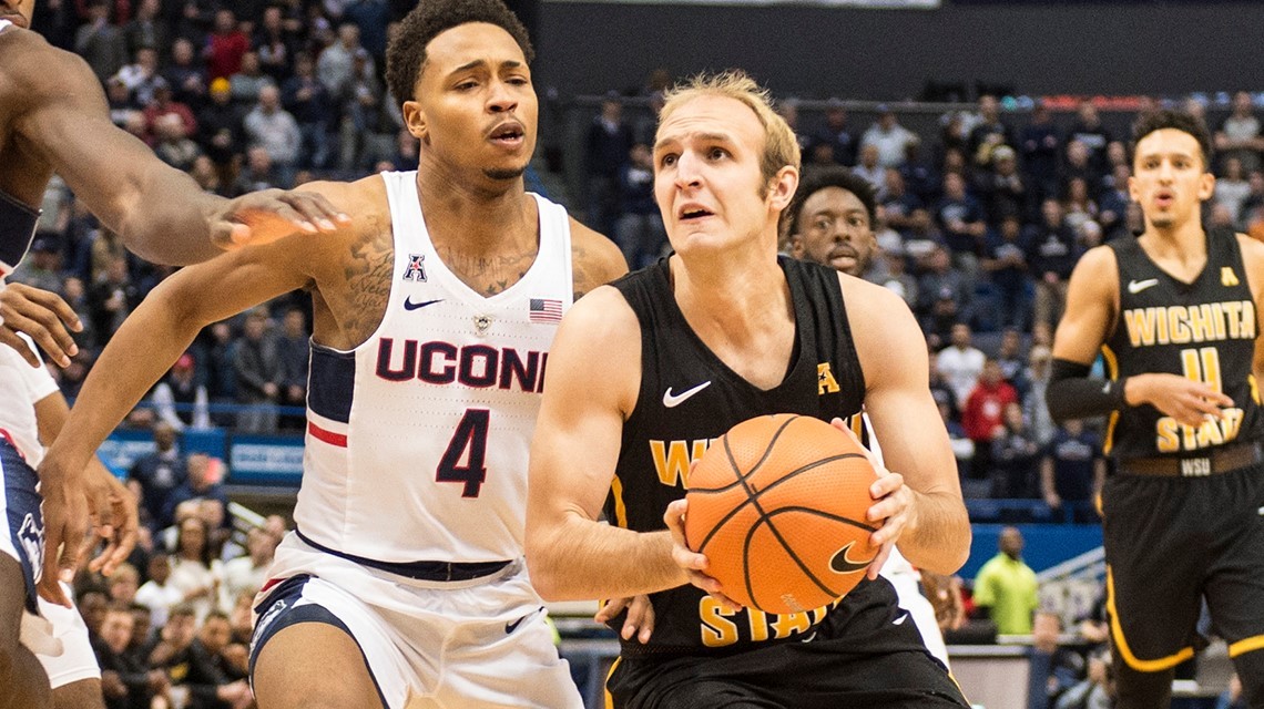 Kelly Reaches 500 Rebounds; WSU Clips UConn