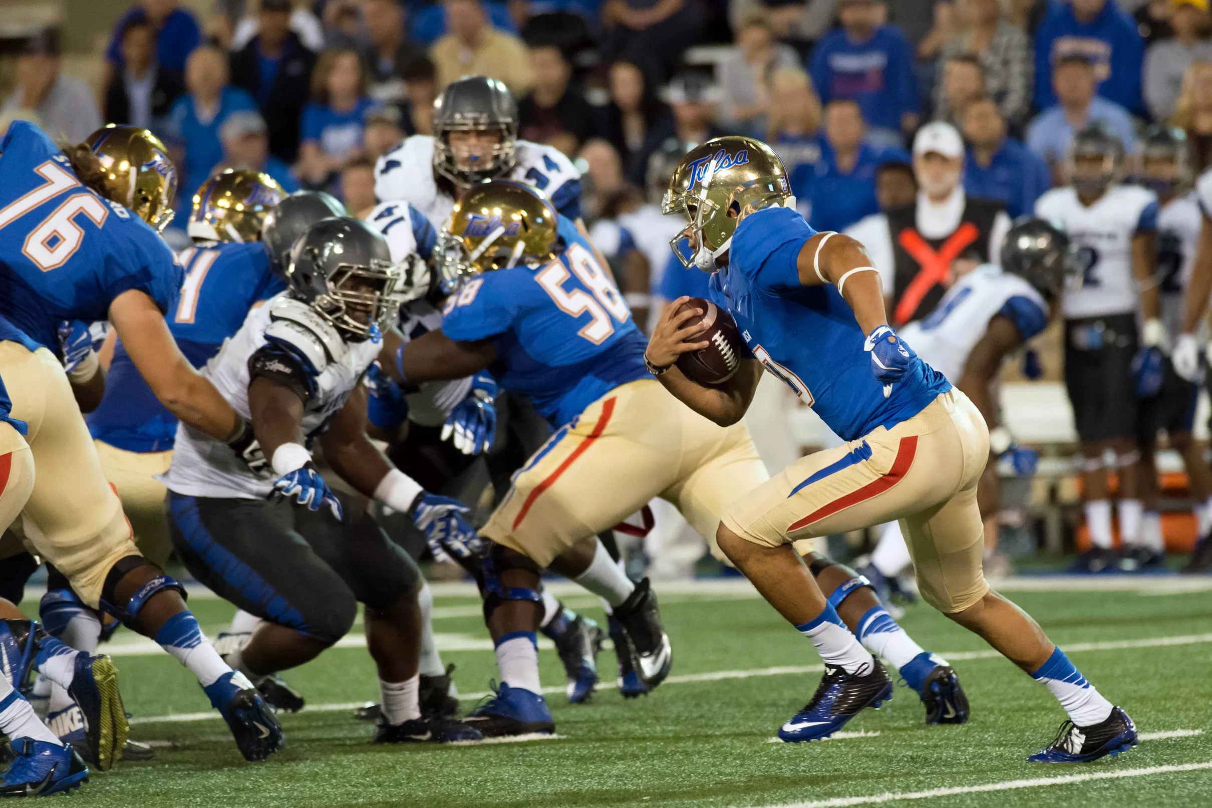 Tulsa starting quarterback established despite 35point loss to no. 10