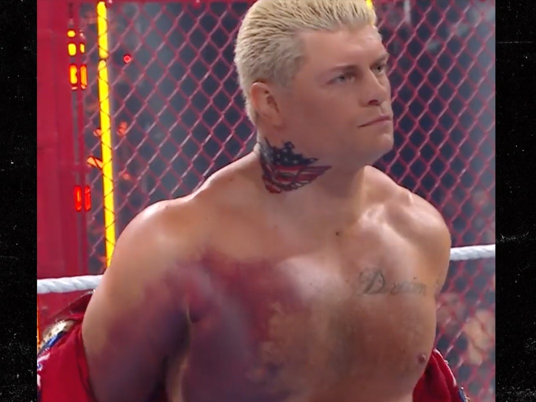 WWE Star Cody Rhodes Tears Pec Muscle Still Defeats Seth Rollins