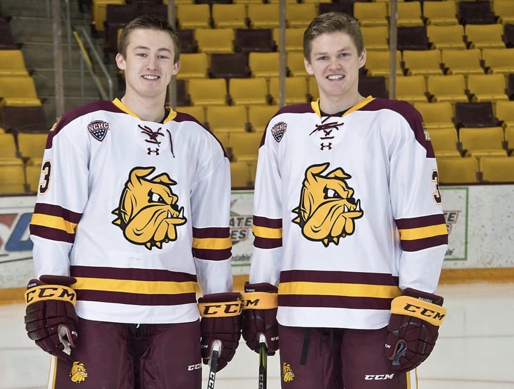 UMD's Anderson brothers keep fighting (each other) on path up the hockey ranks