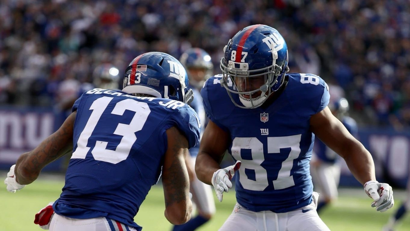 New York Giants WR Sterling Shepard Odell Beckham Jr. was
