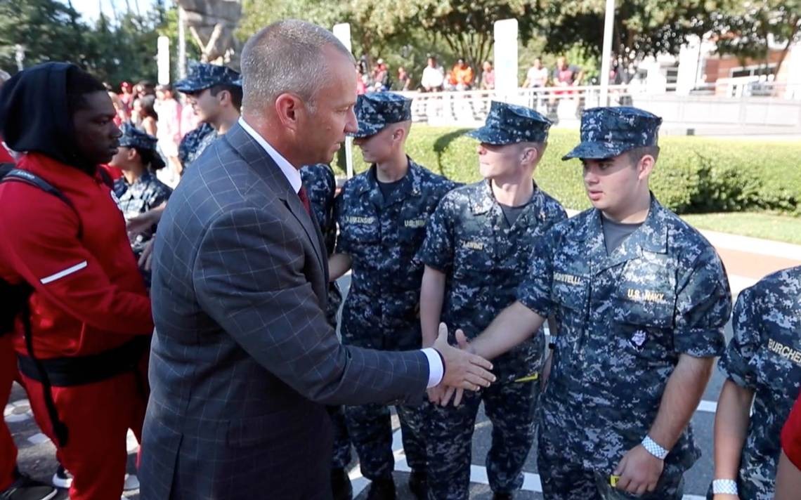NC State honors the military during Walk of Champions