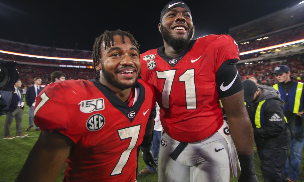 Watch Andrew Thomas’ vs LSU footage shows why he’s top OT in