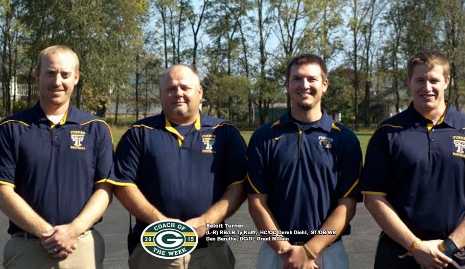 Derek Diehl of Beloit Turner High School named Packers HS Coach of the Week