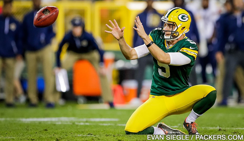 Packers' rookie punter feels prepared for pressure