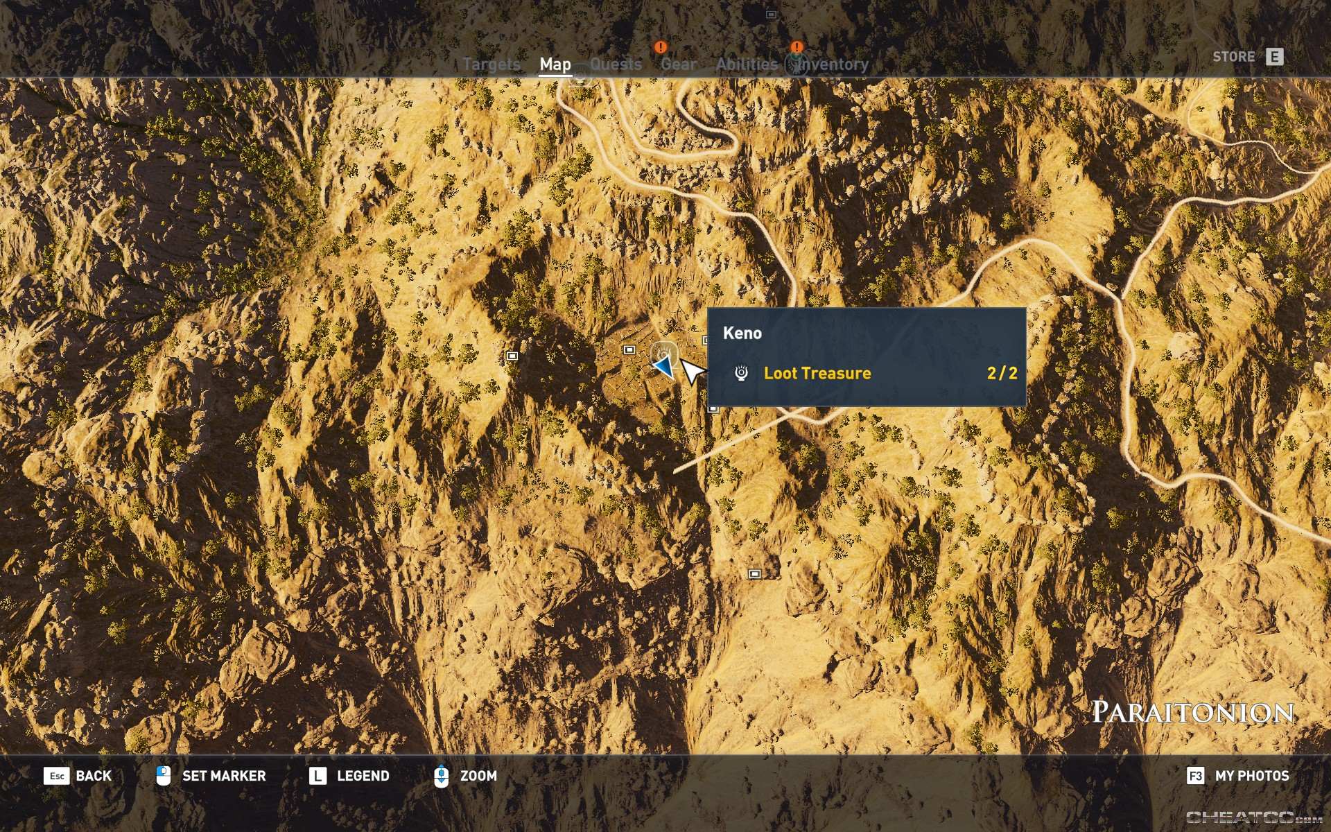 Assassin's Creed Origins Guide & Walkthrough Keno (Location)