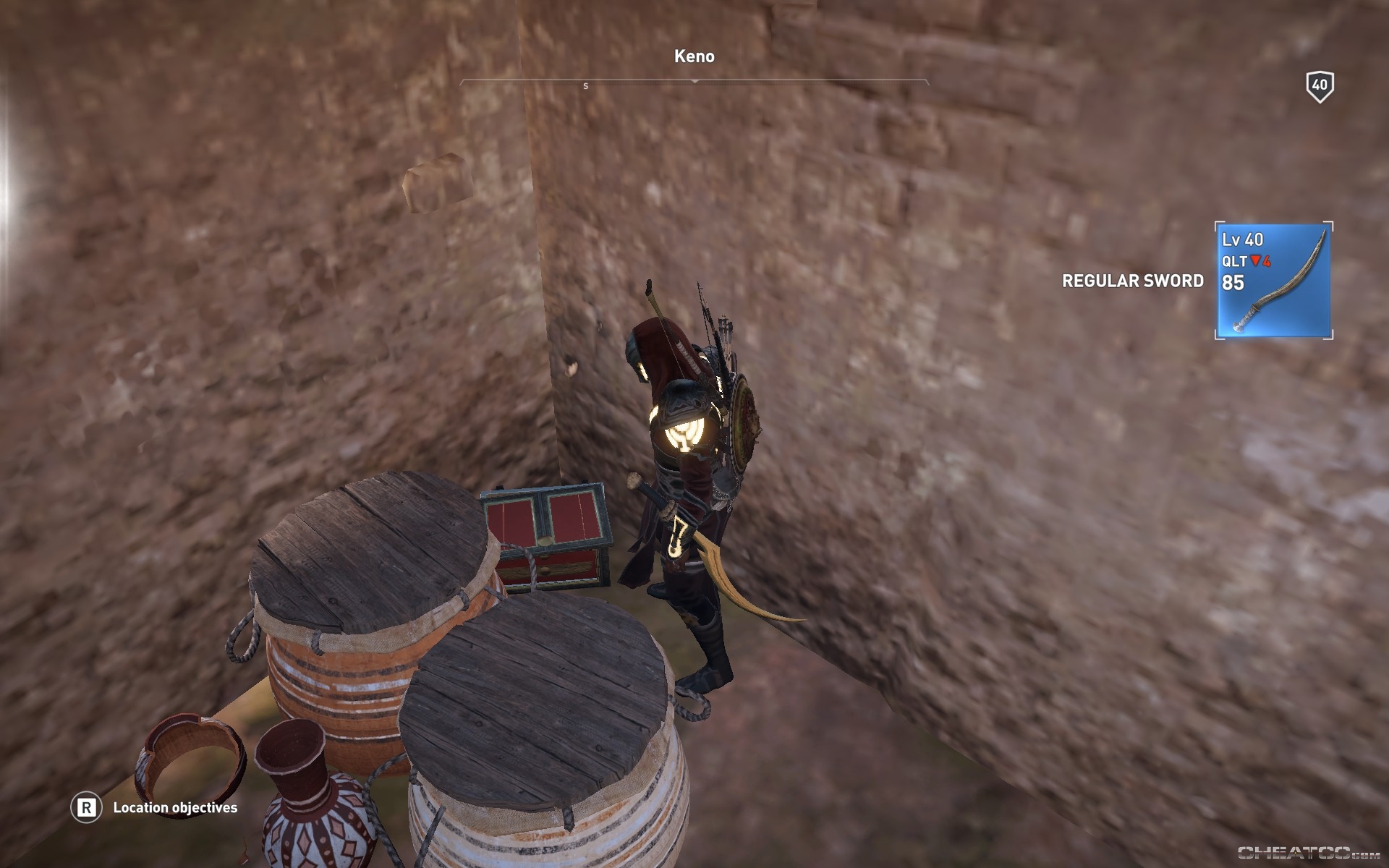 Assassin's Creed Origins Guide & Walkthrough Keno (Location)