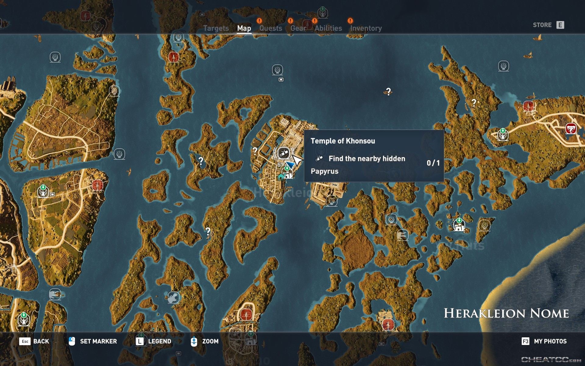 Assassin's Creed Origins Guide & Walkthrough Temple of Khonsou