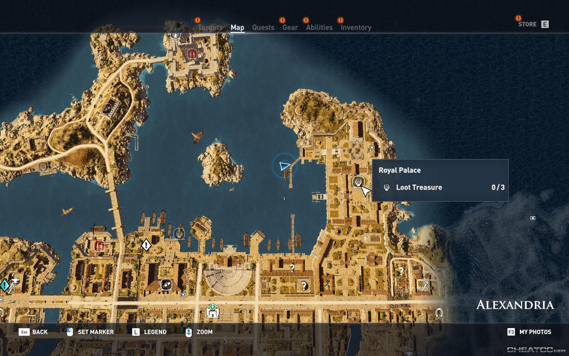 Assassin's Creed Origins Guide & Walkthrough The Royal Palace (Location)