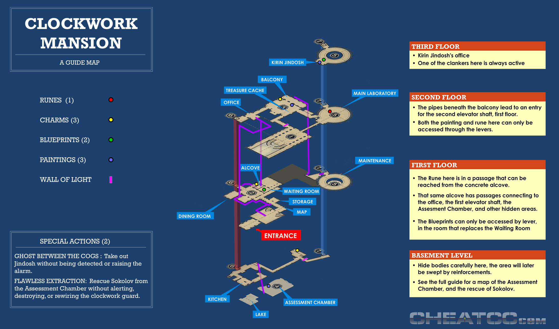 Dishonored 2 Guide/Walkthrough Clockwork Mansion Map