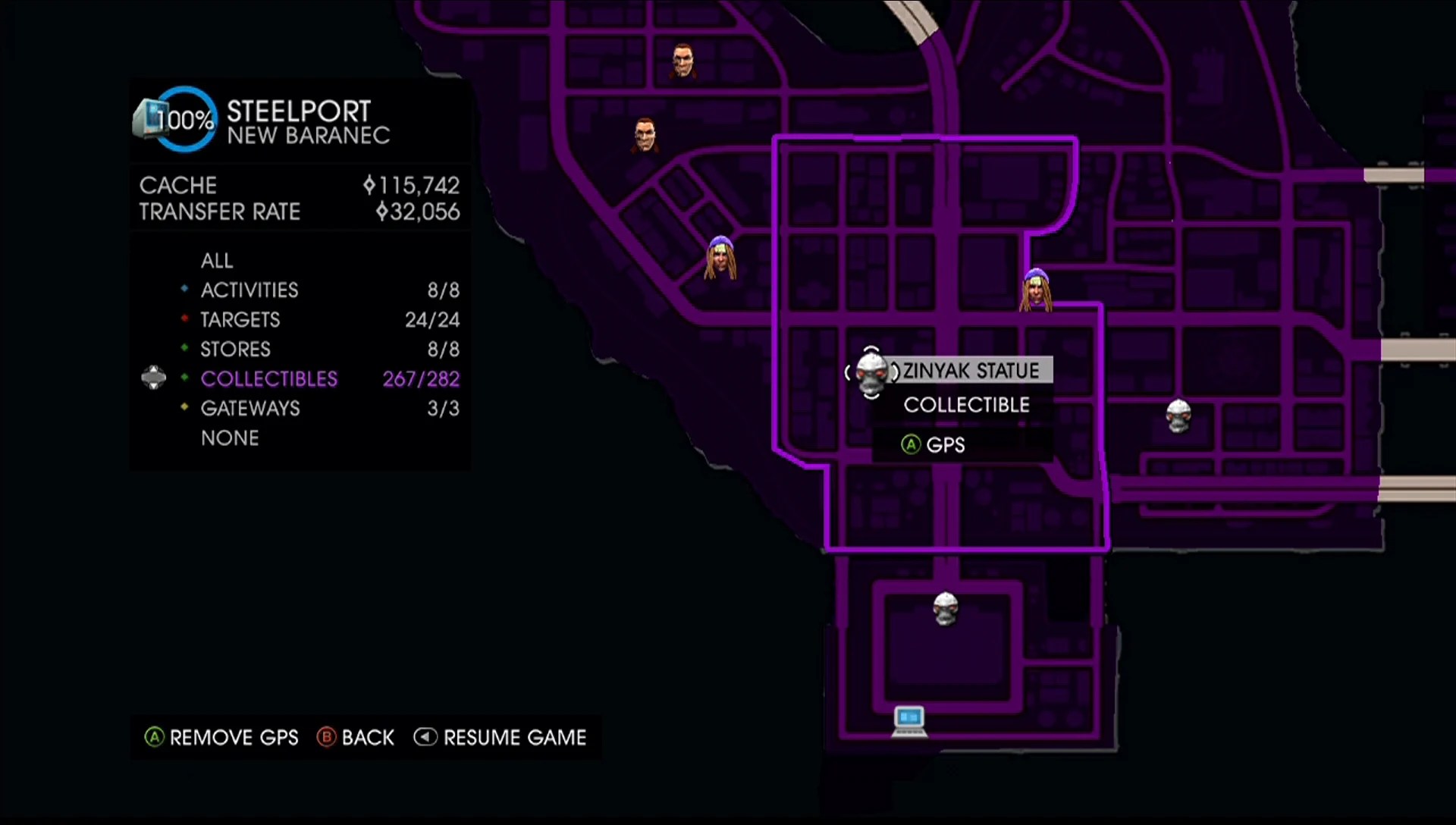 CCC Saints Row IV Guide/Walkthrough Zinyak Statues