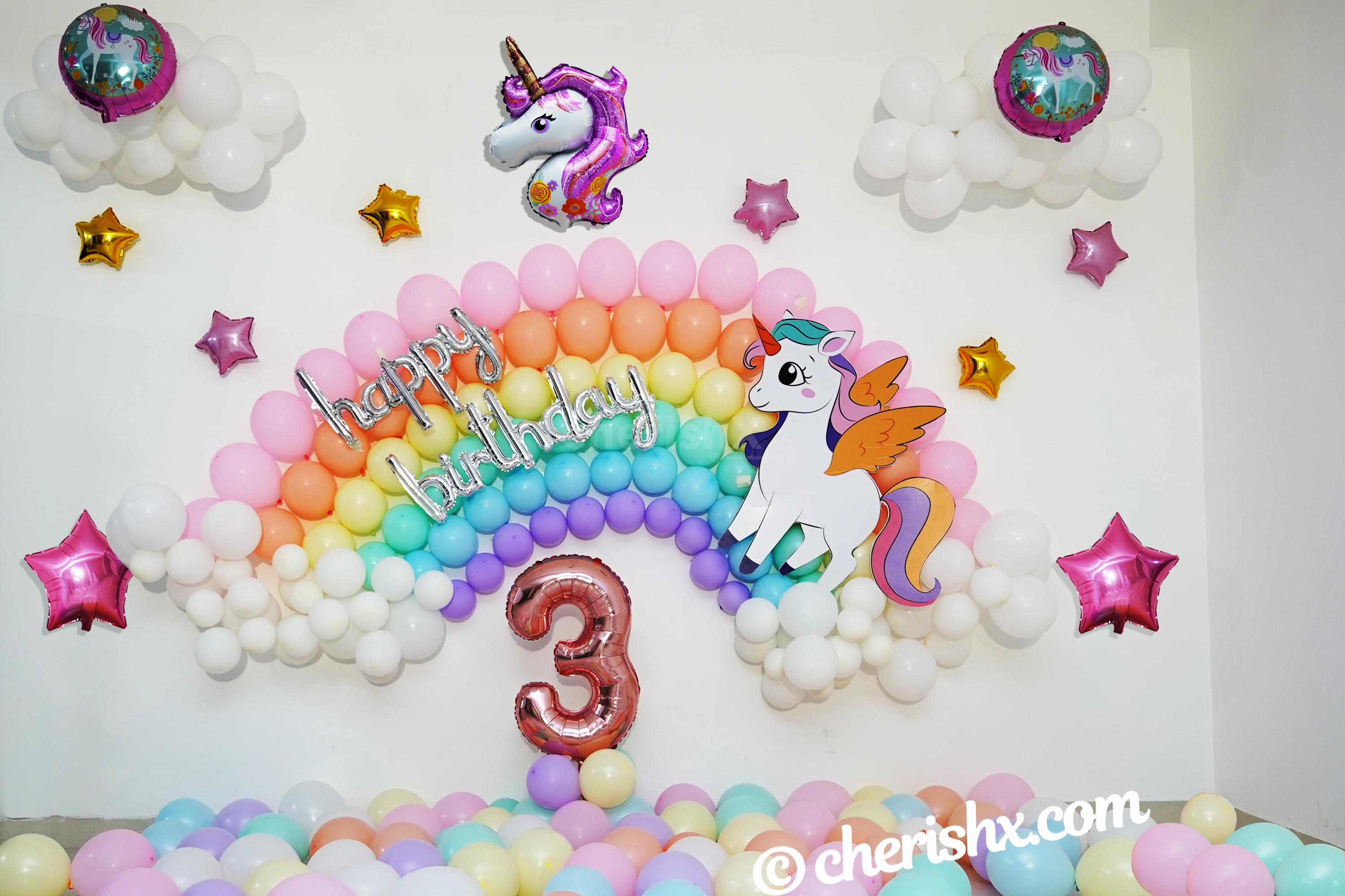 Book a Dreamy Unicorn theme Decoration for your Kid's Birthday and Baby