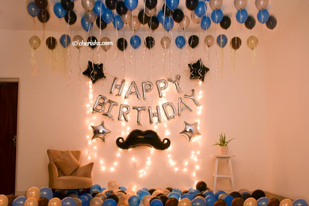 Simple Birthday Decoration Ideas At Home For Husband Two Birds Home