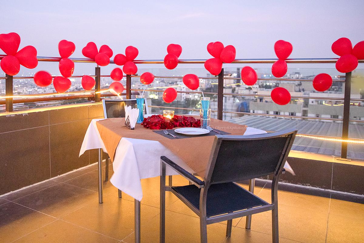 A night worth a million dollars with candles and delicacies at Ebony