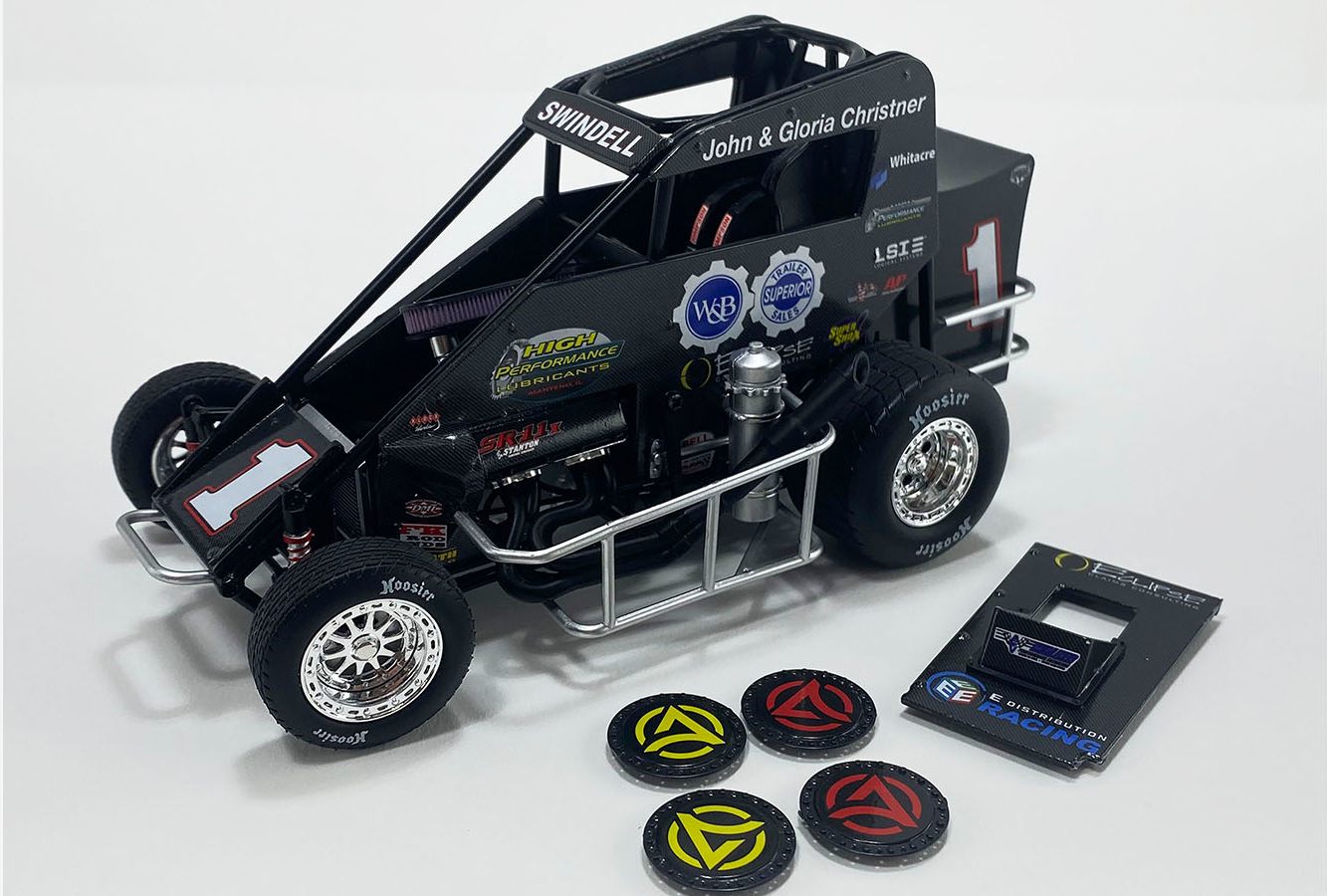 1 Bertrand Midget Car 2024 Chili Bowl Sammy Swindell in 118 sccale by