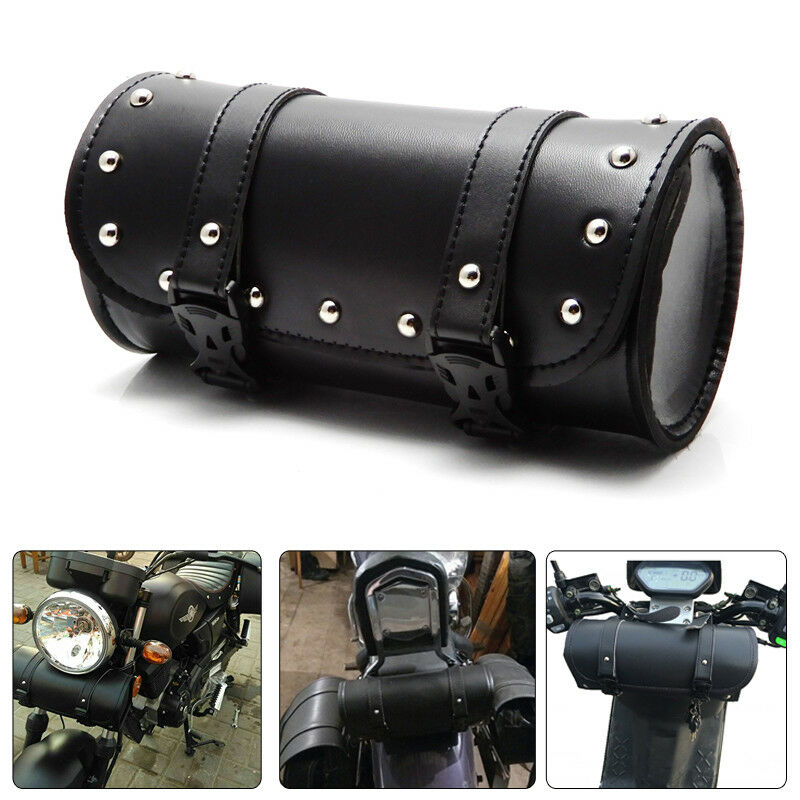 Wholesale 1set Motorcycle Handlebar Sissy Bar Bag Saddlebag Fork Roll