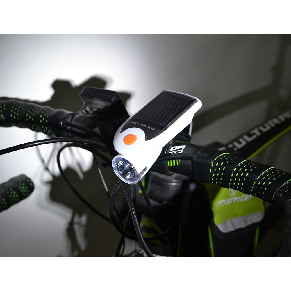 Wholesale Solar Bicycle Front Light USB Charge Bicycle Light Rotate 360