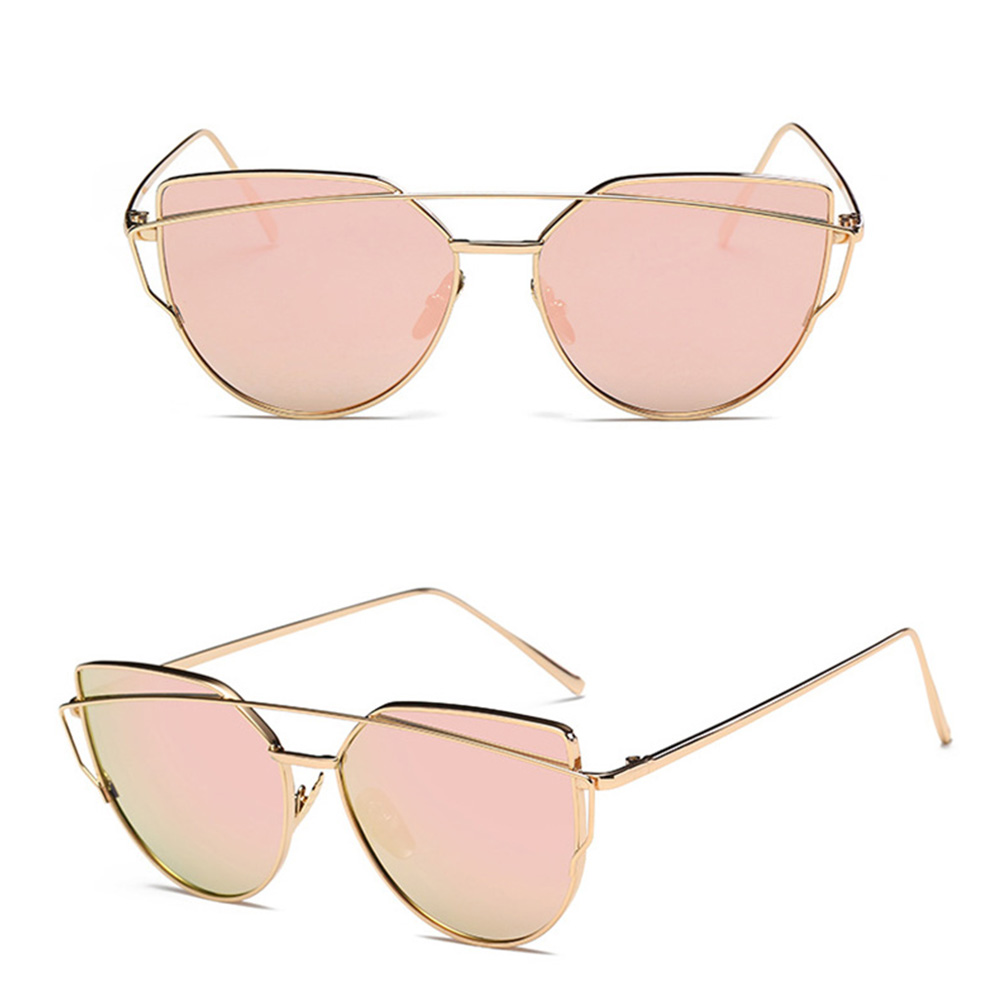 Wholesale Cateye Goggle Sunglass Ladies Fashion Metal Frame Sunglasses