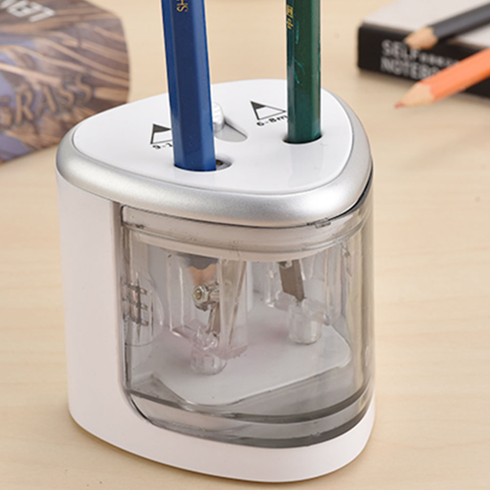 Automatic Twohole Electric Pencil Sharpener Home Office School