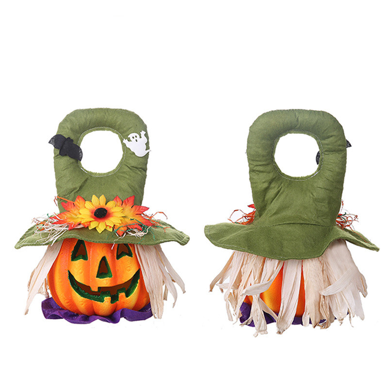 Wholesale Foam Pumpkin Light with Handle for Halloween Decoration Props