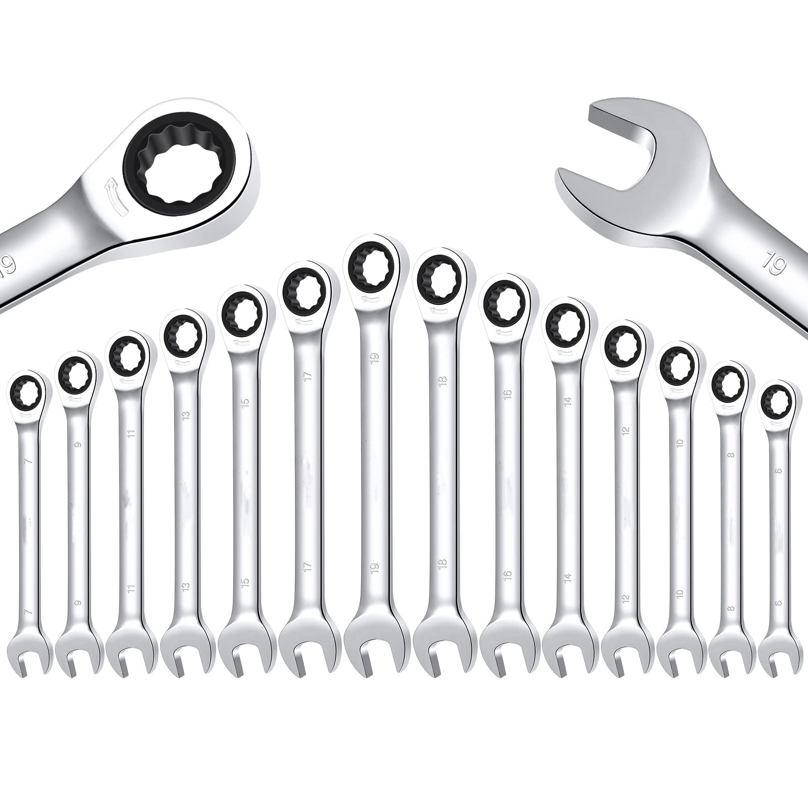 Wholesale US GARVEE Wrench Set Ratcheting Combination Set 72Teeth CrV