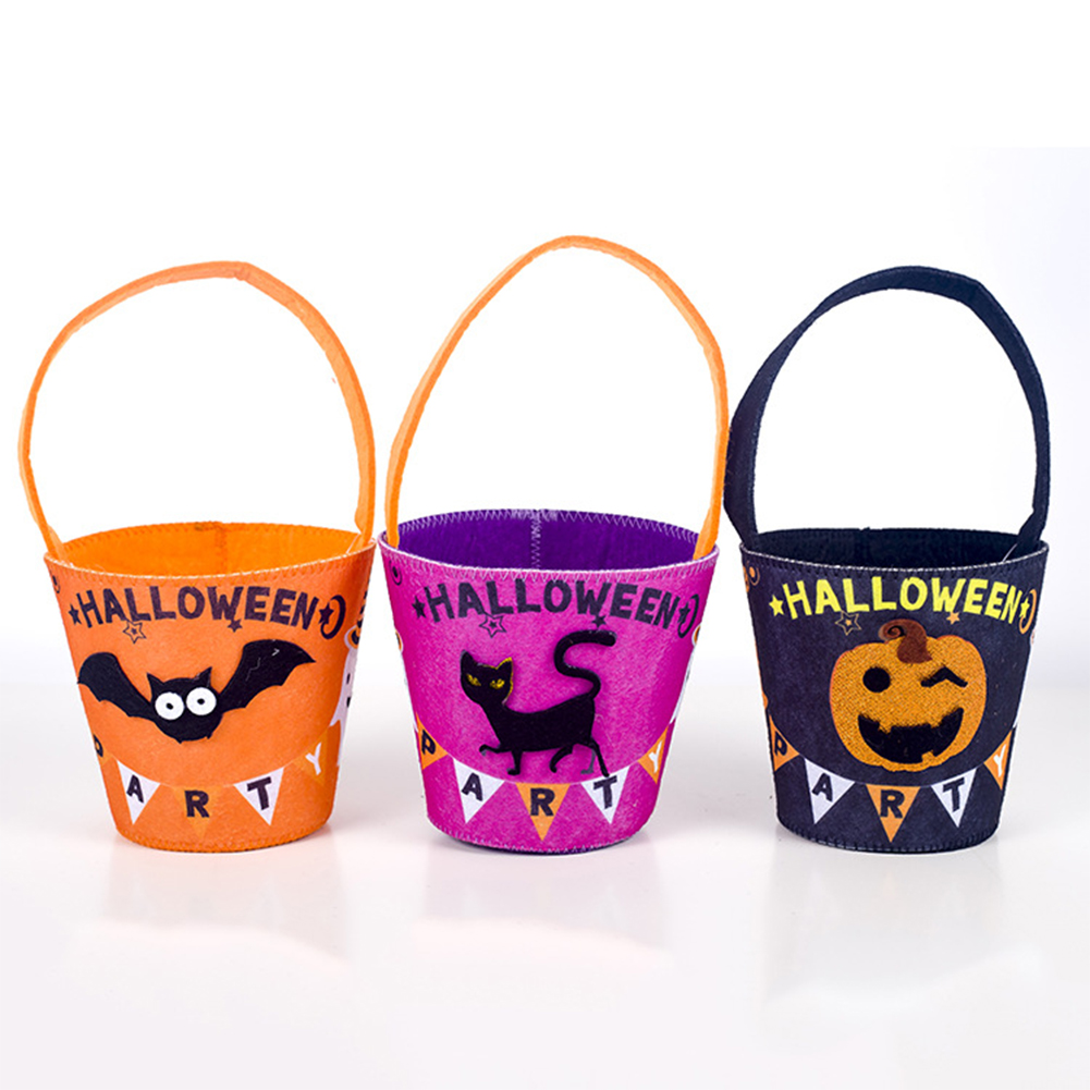 Halloween Decoration Cloth Art Felt Children Candy Bags Trick or Treat
