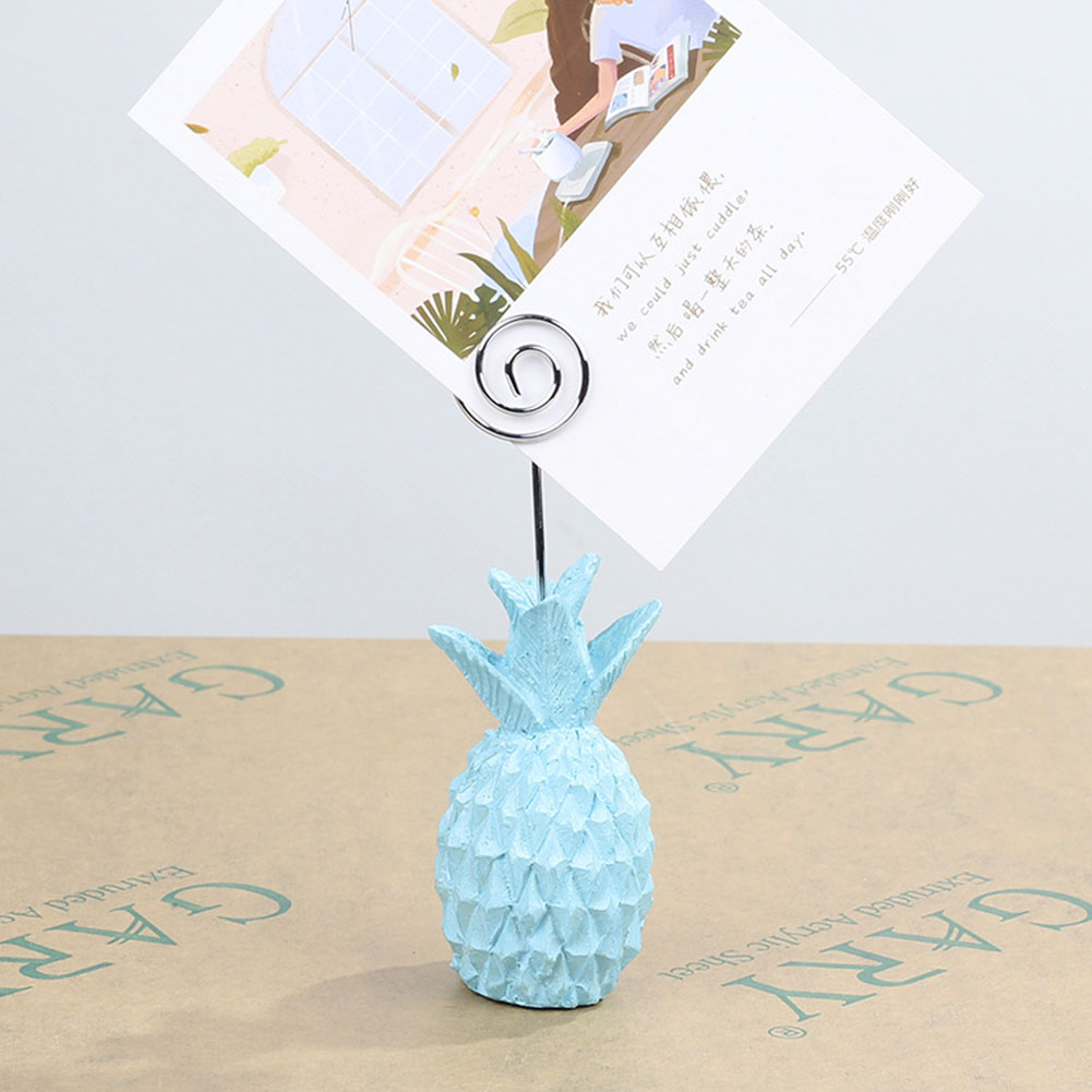 Wholesale Pineapple Resin Photo Card Holder Desktop Postcard Note