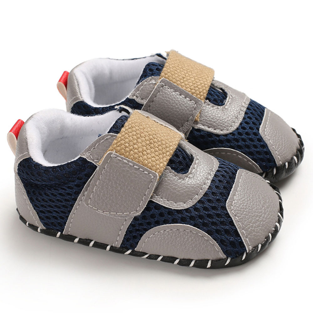 Wholesale 01 Years Baby Infant Boys Soft Rubber Sole Shoes Sports Mesh