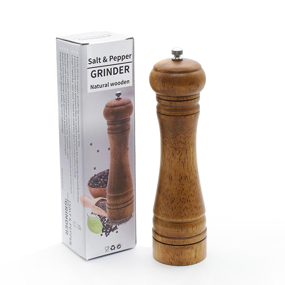 Wholesale Wood Pepper Mill with Strong Rotating Grinder Kitchen Tools