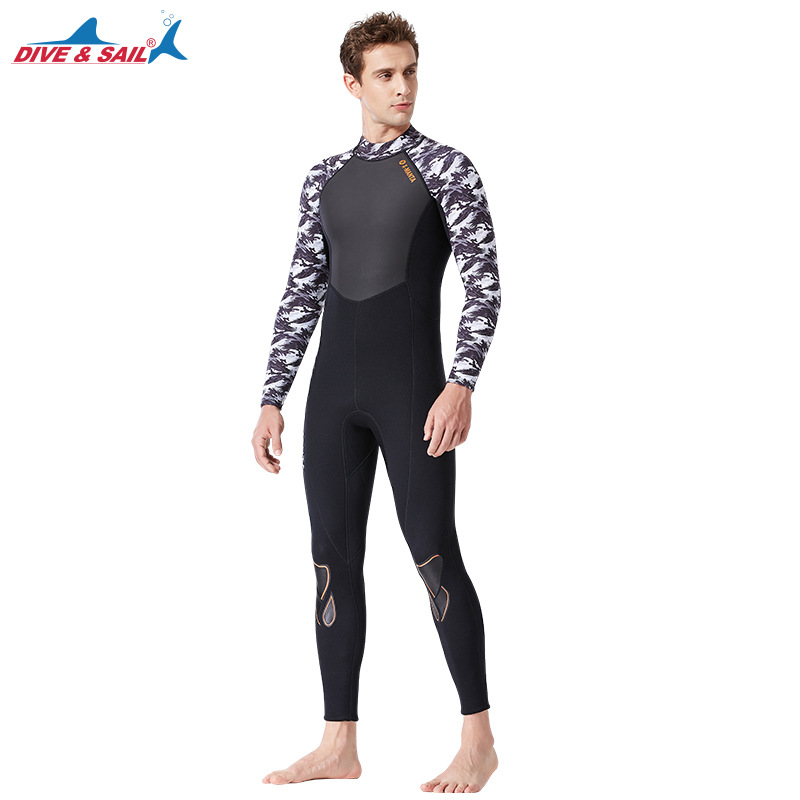 Wholesale 3mm Couples Wetsuit Warm Neoprene Scuba Diving Spearfishing Surfing Wetsuit Male black