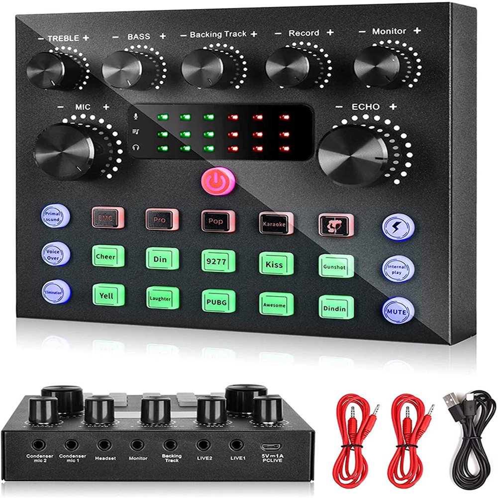 Wholesale V8s Live Sound Card Set For Mixer Streaming Bluetooth