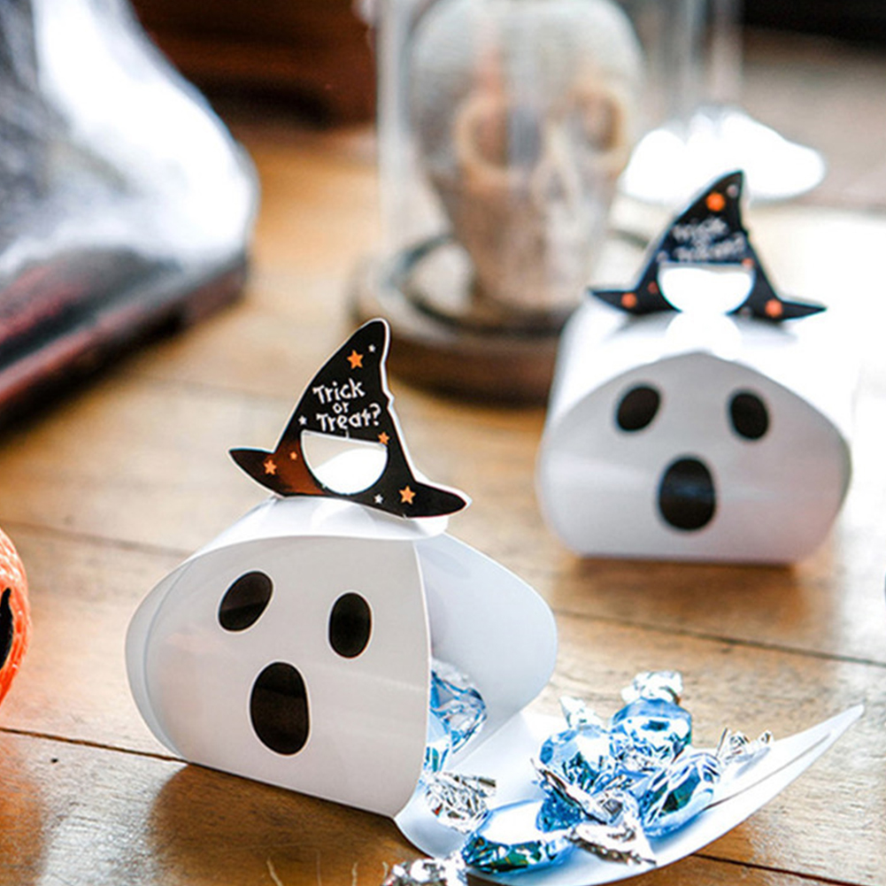 Wholesale 20Pcs Halloween Candy Box Trick or Treat Ghost/Pumpkin Candy