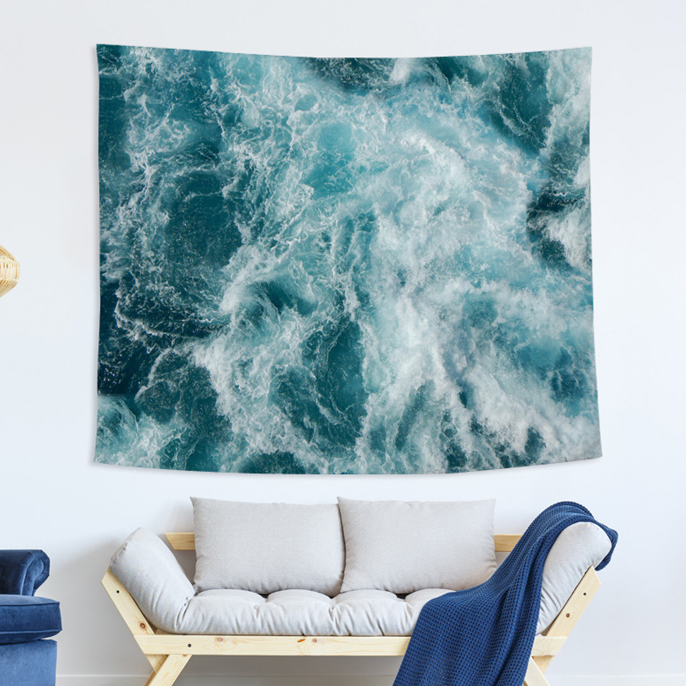 Wholesale Blue Ocean Series Printing Wall Hanging Tapestry for Bedroom