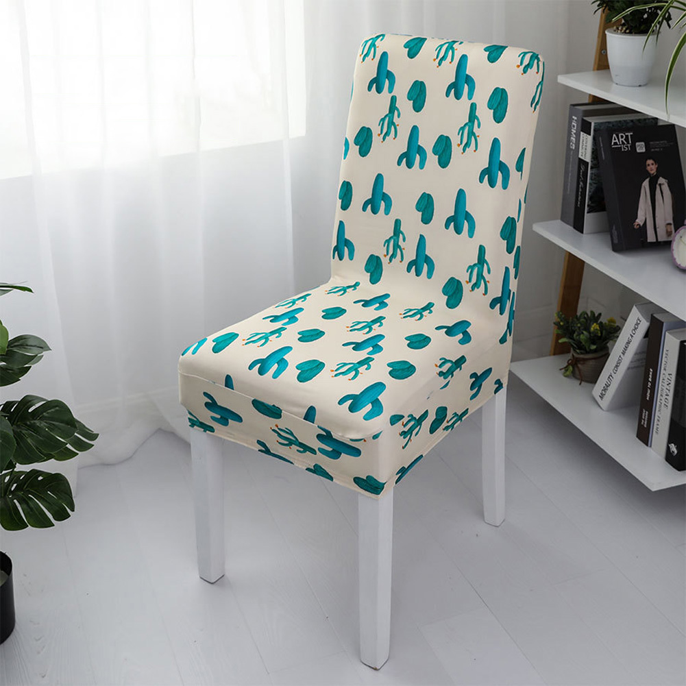 Wholesale 1pc Simple Stretch Chair Cover Home Half Pack Printed Chair