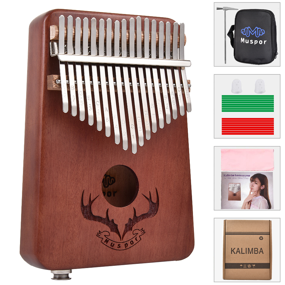 Wholesale 17 keys EQ kalimba Mahogany Thumb Piano Kalimba Finger Piano