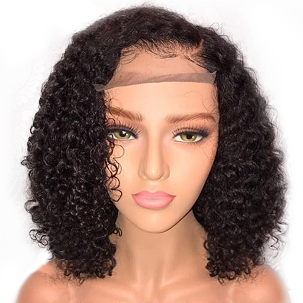 Wholesale Natural Short Curly Wigs for Women Short Human Hair Density