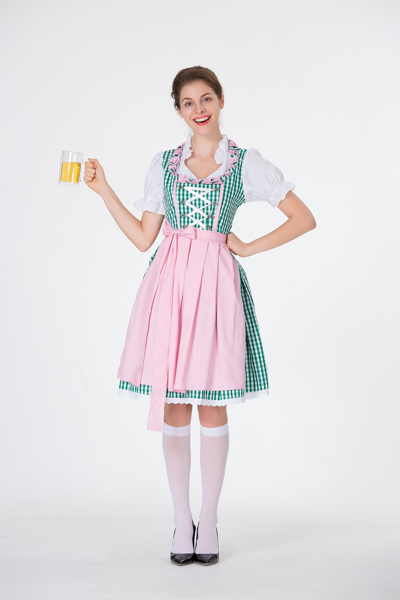 Wholesale Women Oktoberfest Costume Large Size Dirndl Dress Adult Retro
