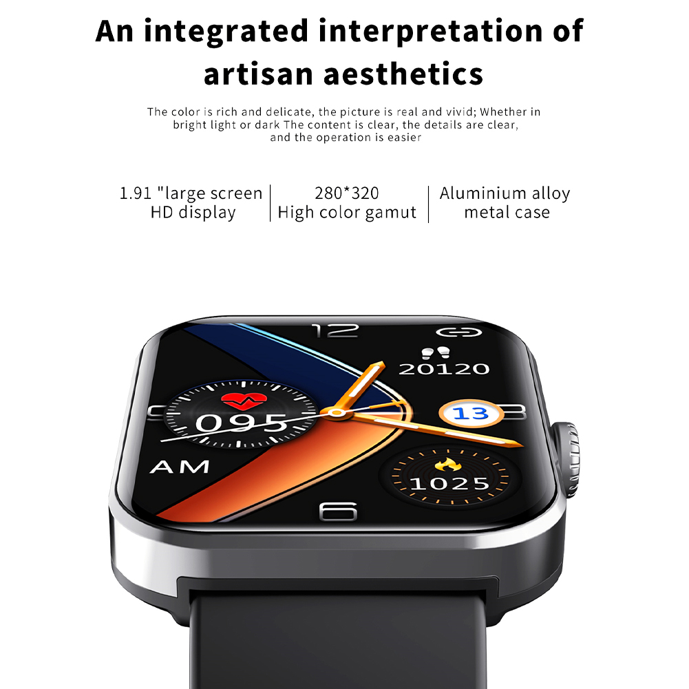 F57l Smart Watch Touch Screen Heart Rate Sleep Monitoring Thermometer