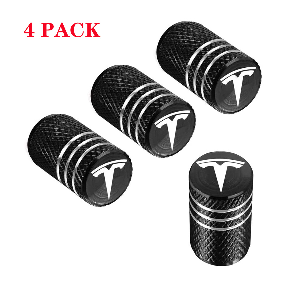 Wholesale 4pcs Aluminum Valve Stem Caps Tire Caps for Tesla model 3 /S