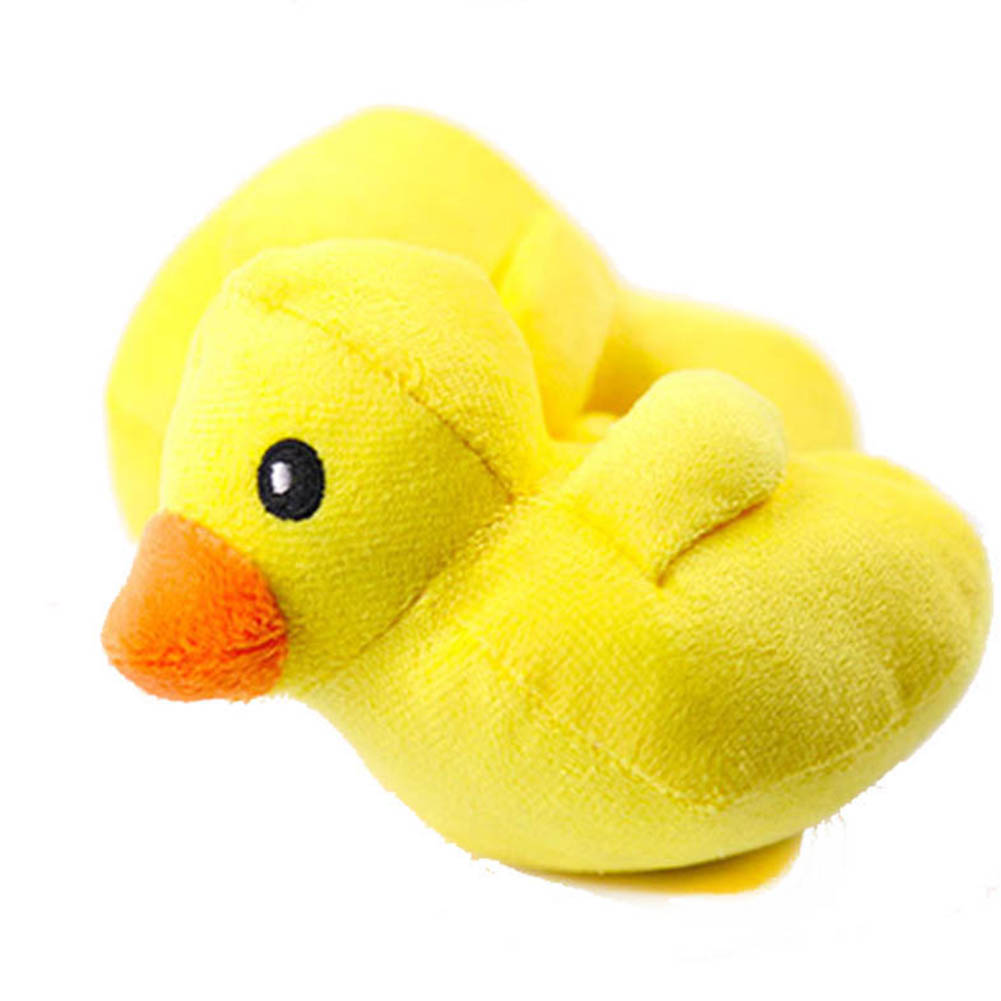 Wholesale Soft Plush Pet Toy Cute Yellow Duck Squeeze Sound Toy for Cat Dog yellow From China