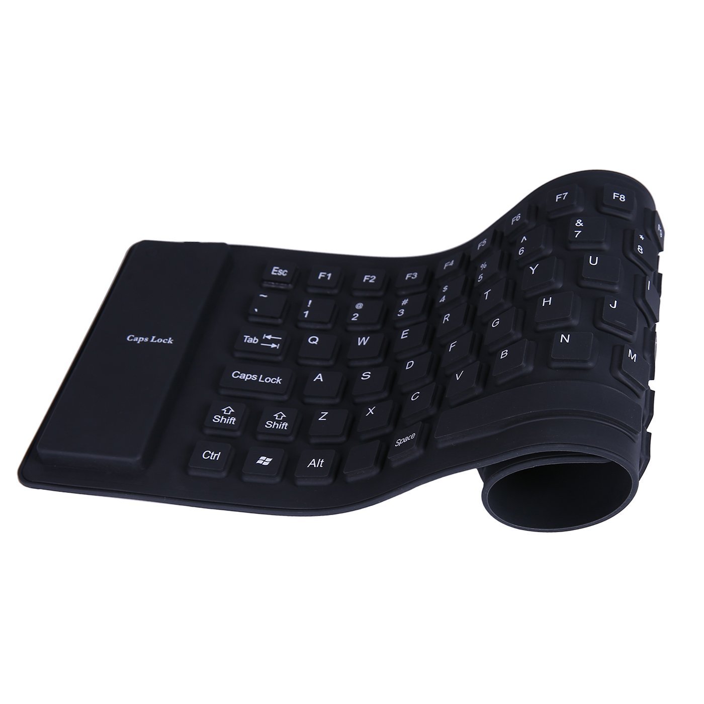 Portable Flexible Silicone Keyboard Foldable Waterproof Dustproof USB