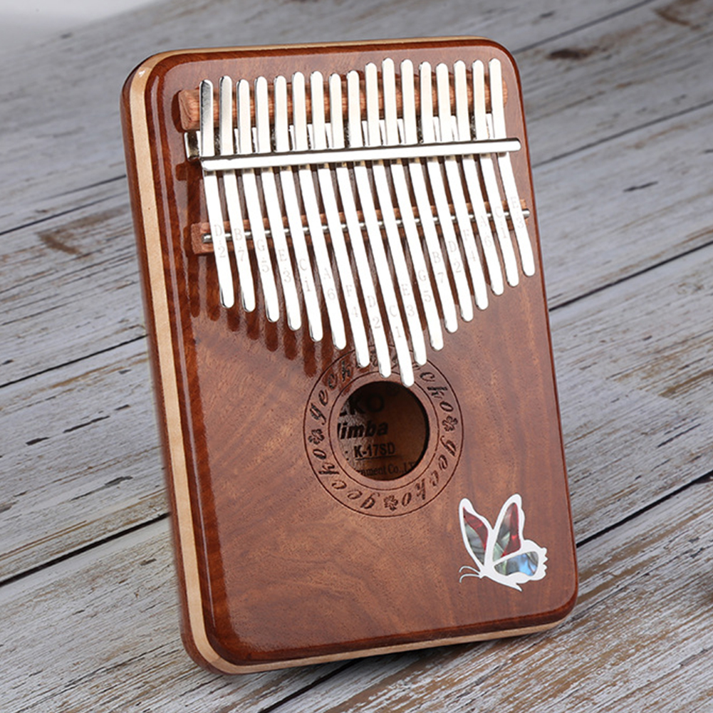 Wholesale 17 Keys Kalimba Mbira African Mahogany Finger Thumb Piano