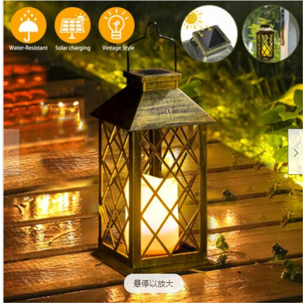 Wholesale Led Solar Hanging Lantern Light Outdoor Patio Garden Light Waterproof Lamp Decoration