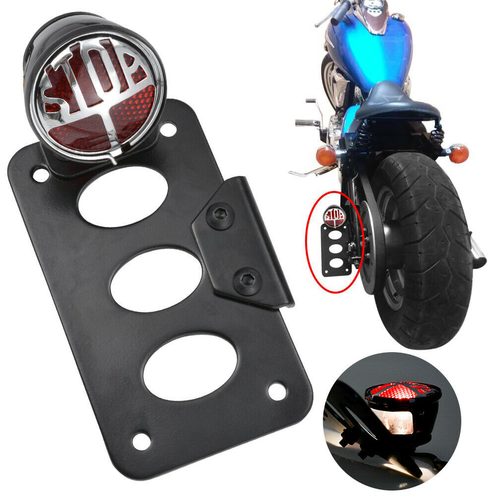 Wholesale Motorcycle Side Mount Tail Light License Plate Bracket for