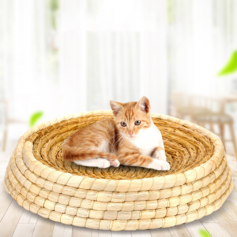 Wholesale Rattan Cat Litter Natural Environmental Friendly Pet Nest