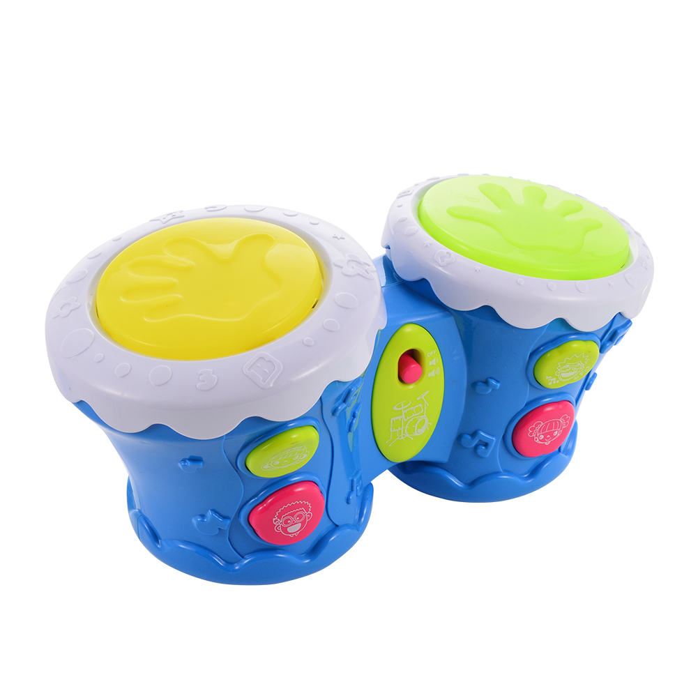 Wholesale [US Direct] Kids Musical Drum Toy Baby Bongo Drum with Light