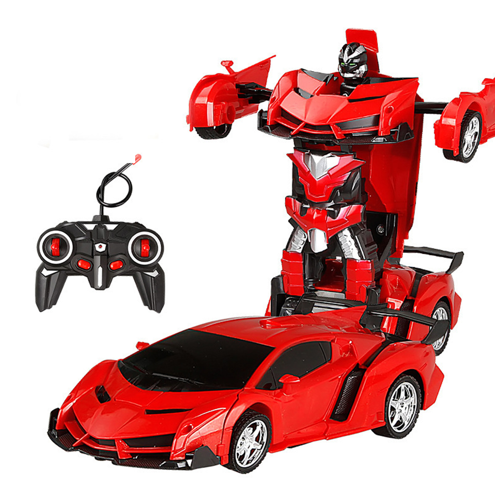 Wholesale 118 Remote Control Transforming Car Onebutton Deformation
