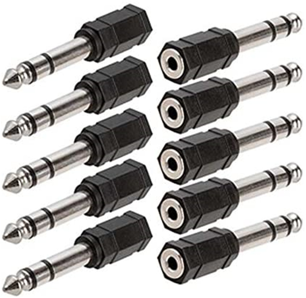Wholesale 6.5mm Male to 3.5mm Female Stereo Jack Adapter Audio