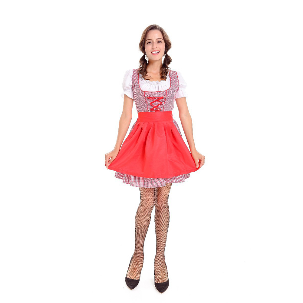 Wholesale Women Maid Costume Short Skirt for Club Beer Festival